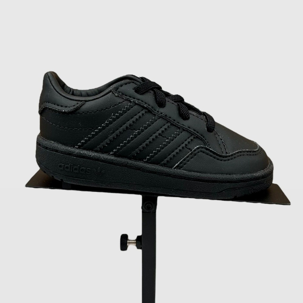 Adidas Originals Toddler Boy's Slip-on Shoes Size‎ 9 Solid Black Casual Style
